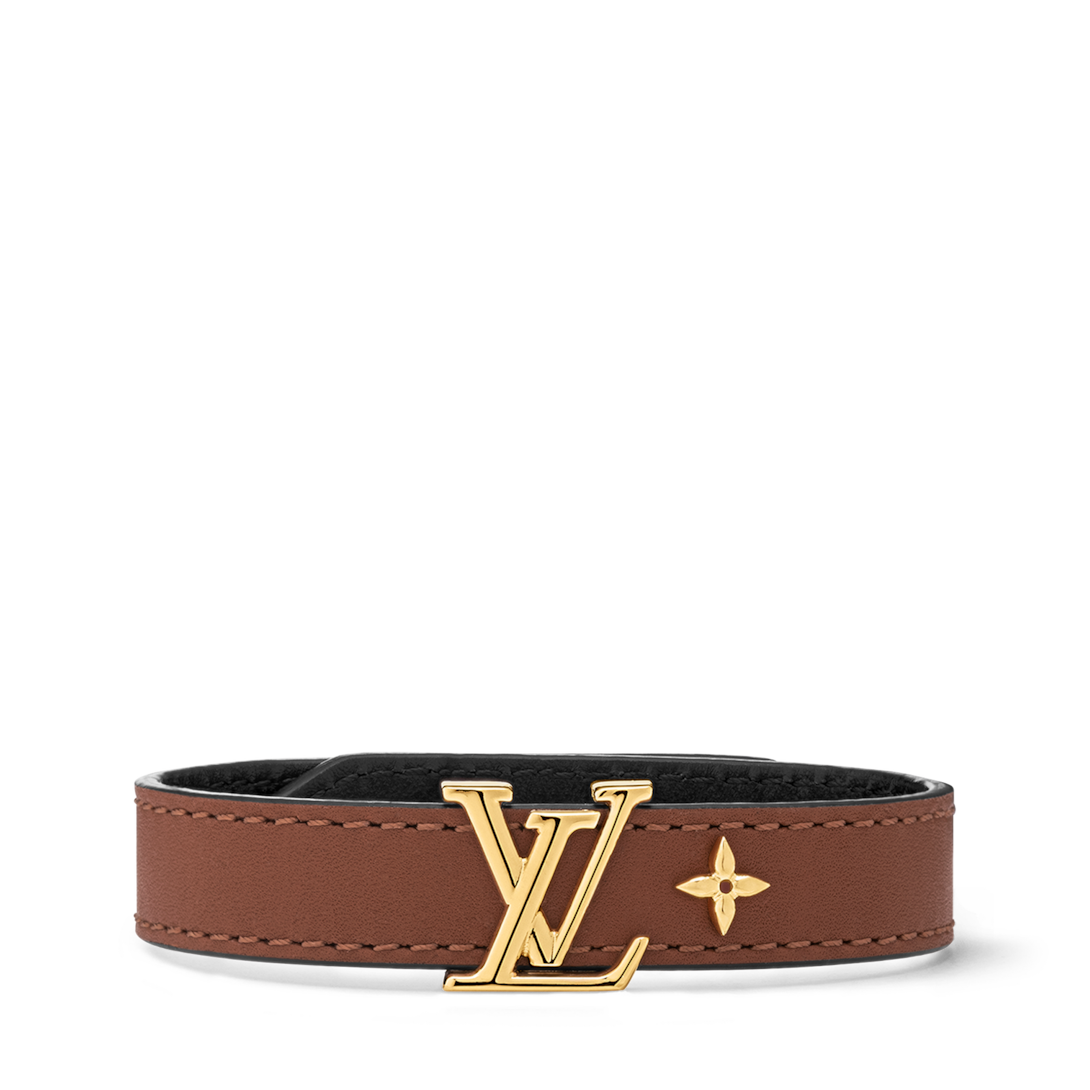 Louis Vuitton ブラウンレザーブレスレット 中古・古着通販】LOUIS VUITTON (ルイ ヴィトン) レザーブレスレット